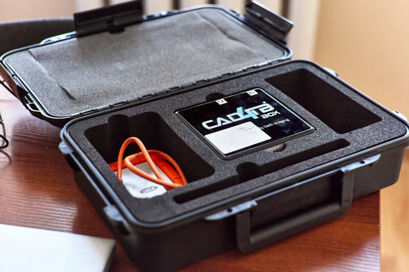 The closeup of CAD4TB box, taken in Uzbekistan