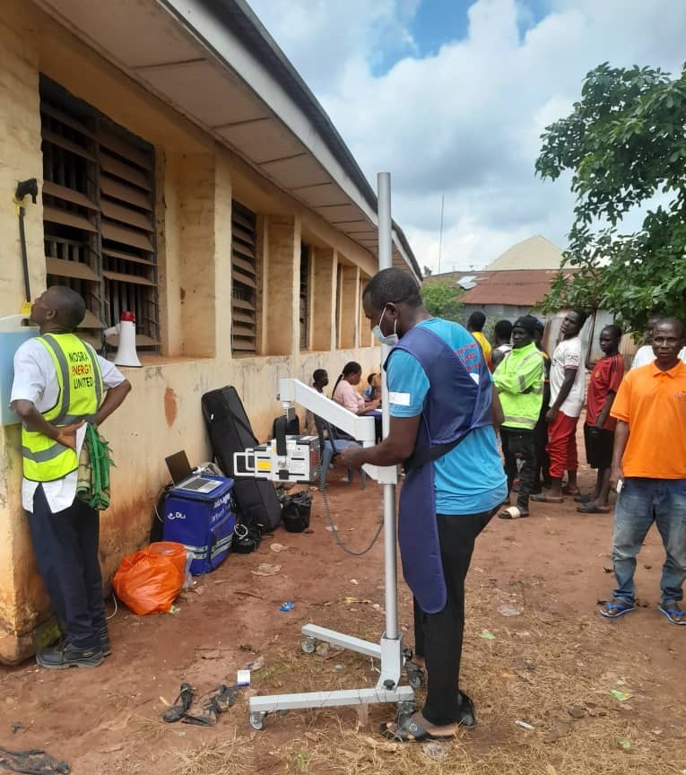 During a TB screening day, Delft Light was used in Nigeria