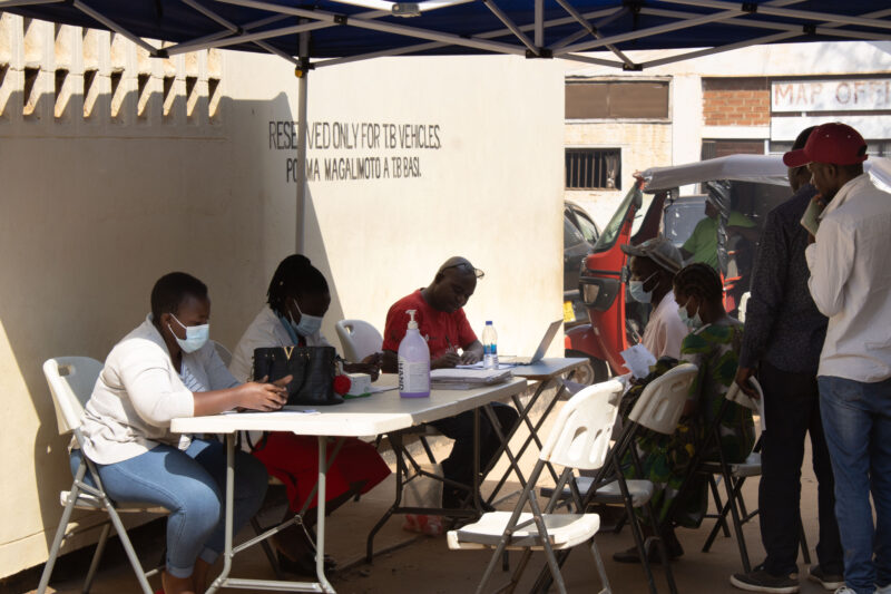 TB screening in Malawi