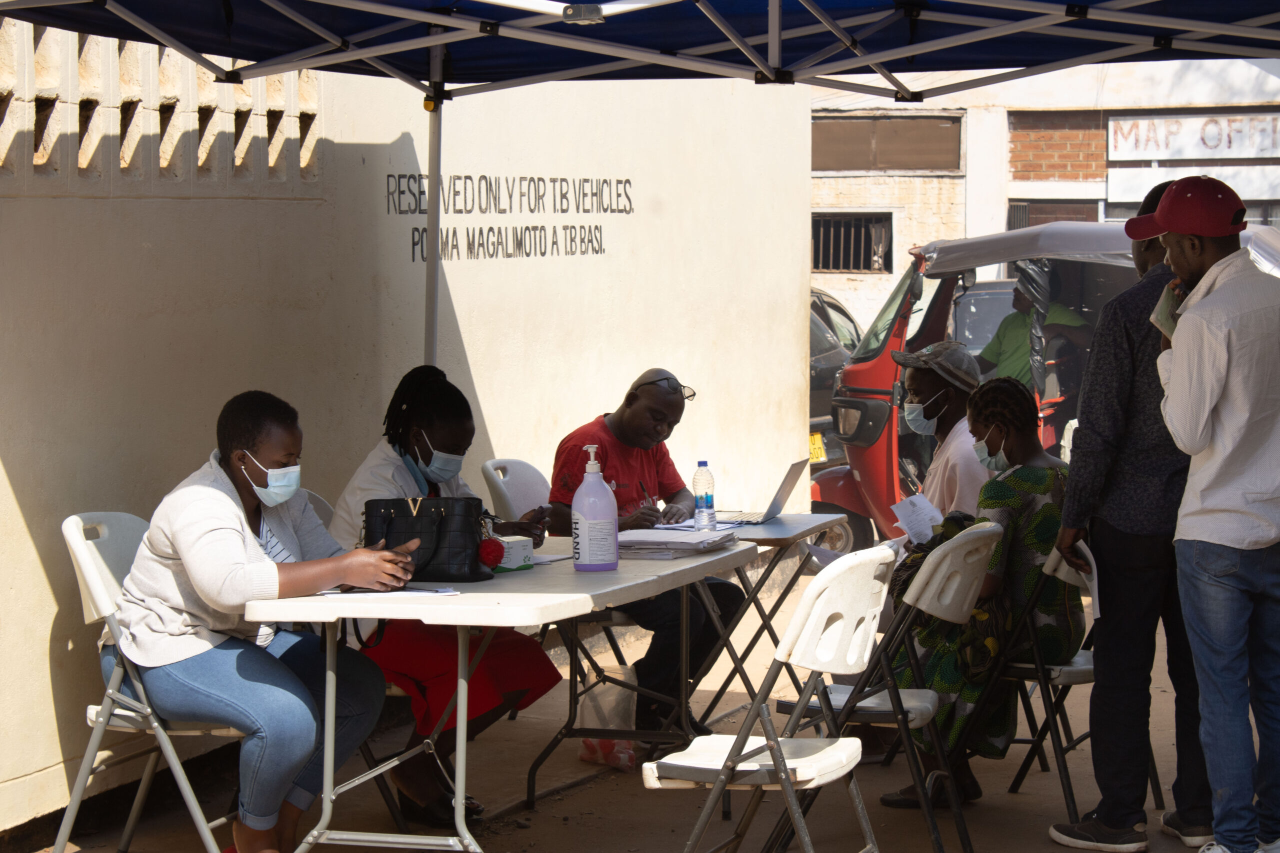 TB screening in Malawi