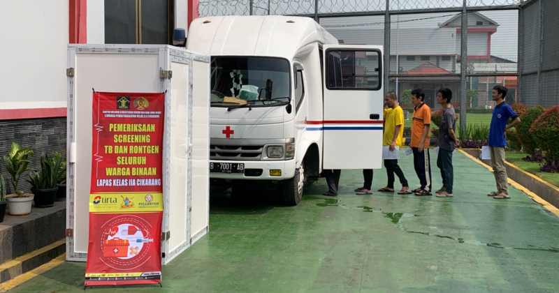 Screening in prisons in Jarkarta, Indonesia
