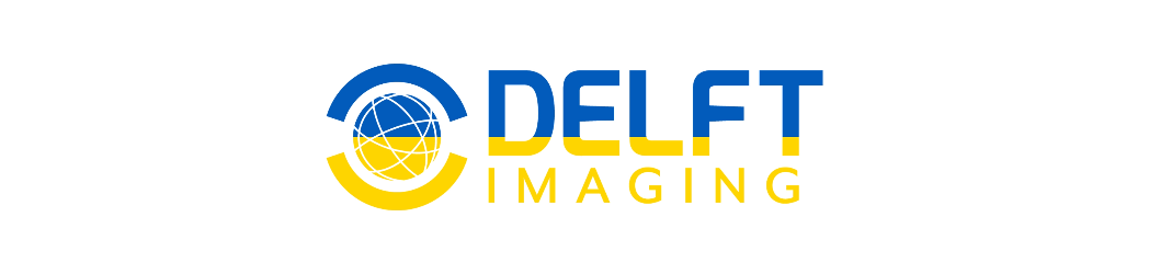 Delft Logo with the color of Ukraine's flag