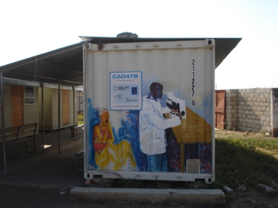 Mobile clinic and container in Zambia