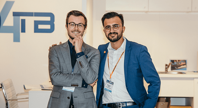 Florent Geerts and Mohammed Harbiye took photo together